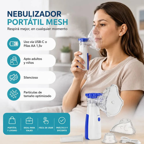 Nebulizador AirEase™ Portatil Recargable
